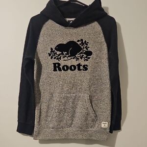 Roots Kids Gray and Black Hoodie